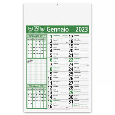 Calendario olandese notes 2023 verde