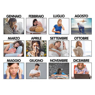 Calendario silhouette farmacista 2025 mensiletti
