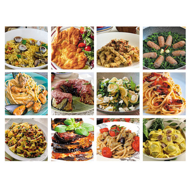 Calendario silhouette gastronomia 2025 mensiletti