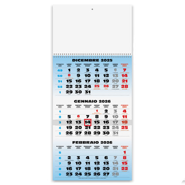 Calendario trittico 1 spirale 2026