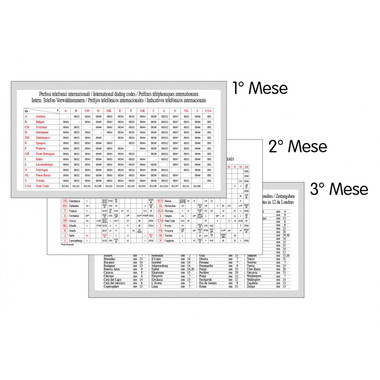 Calendario trittico 2025 3 spirali mensiletti