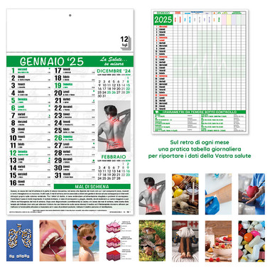 Calendario tutta salute 2025 dettaglio