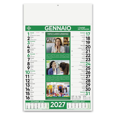 Calendario farmacia 2027
