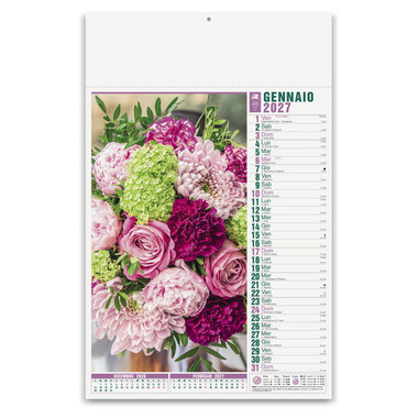 Calendario illustrato fiori 2027