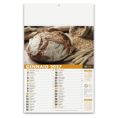 Calendario illustrato pane e pasta 2027