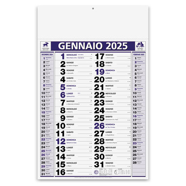Calendario olandese classic notes 2025 blu