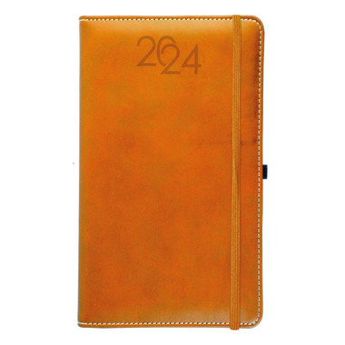 Agenda setAgenda settimanale 2024 in pvc con elastico arancio