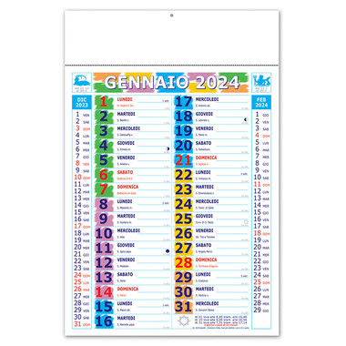 Calendario maxi Pastello 2024