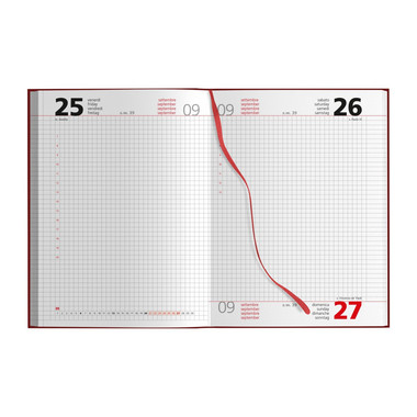 Agenda 2026 giornaliera con interno a quadretti interno