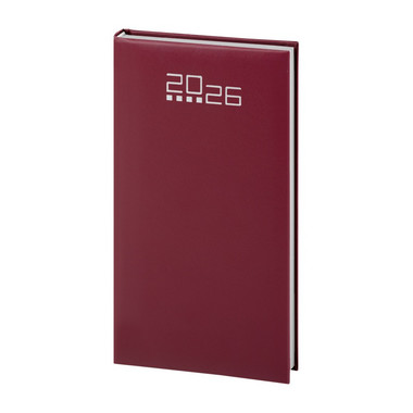 Agendina 2026 settimanale tascabile bordeaux