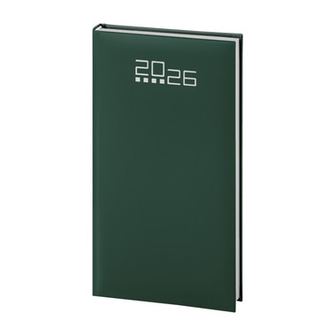 Agendina 2026 settimanale tascabile verde
