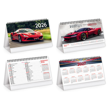 Calendario da tavolo auto sportive 2026 dettaglio