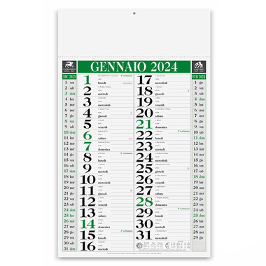 Calendario olandese classic 2024 verde