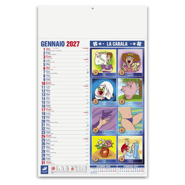 Calendario illustrato Cabala 2027