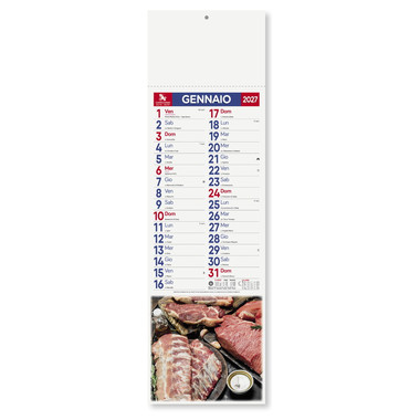 Calendario silhouette macelleria e carni 2027