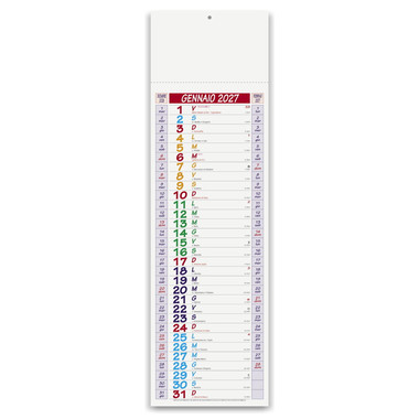 Calendario silhouette multicolor 2027