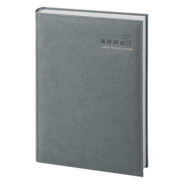 Libro prenotazioni ristorante 2024 grigio