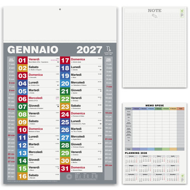 Calendario olandese block color 2027