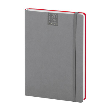 Agenda bi-giornaliera flessibile Calamus grigio