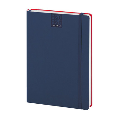 Agenda settimanale flessibile Calamus blu