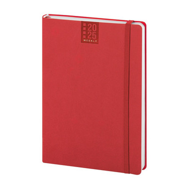 Agenda settimanale flessibile Calamus rosso