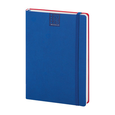 Agenda settimanale flessibile Calamus blu royal