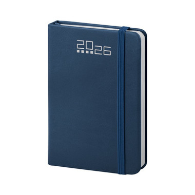 Agendina 2026 settimanale tascabile con elastico blu