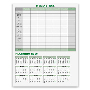 Calendario olandese classic notes 2025 retro