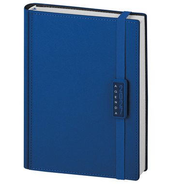 Agenda giornaliera 15x21 termovirante con elastico blu