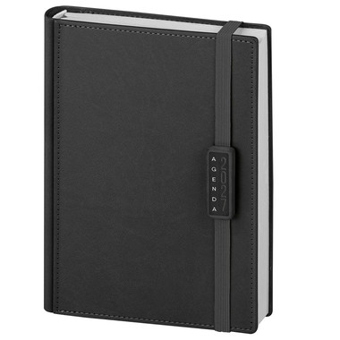 Agenda giornaliera 15x21 termovirante con elastico nero