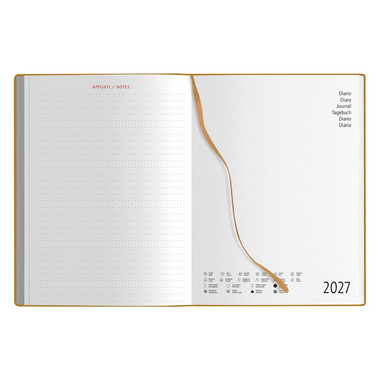 Agenda giornaliera ECO 2027 con elastico dettaglio 8
