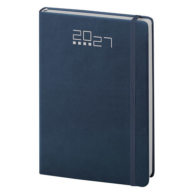 Agendina 2027 settimanale tascabile con elastico blu scuro