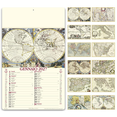 Calendario antiche mappe 2027 dettaglio 1