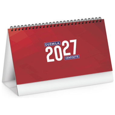 Calendario da tavolo chart table 2027 rosso