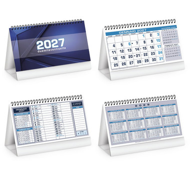 Calendario da tavolo table note 2027 blu dettaglio 1