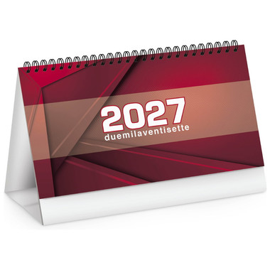 Calendario da tavolo table note 2027 rosso