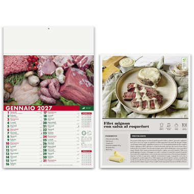 Calendario illustrato carni e macelleria 2027 dettaglio 3