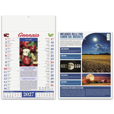 Calendario illustrato lunario 2027 dettaglio 3