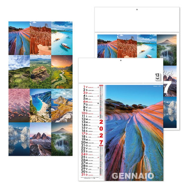 Calendario illustrato paesaggi fantastici 2027 dettaglio 1