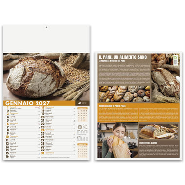 Calendario illustrato pane e pasta 2027 dettaglio 3