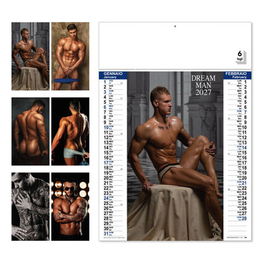 Calendario nudo uomo 2027 dettaglio 1