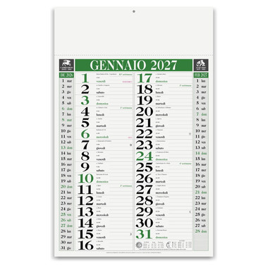 Calendario olandese classic 2027 verde
