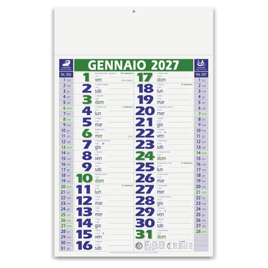 Calendario olandese classico 2027 verde