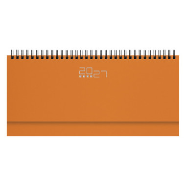 Planning base settimanale da scrivania 2027 arancio
