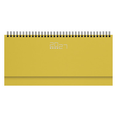 Planning base settimanale da scrivania 2027 giallo