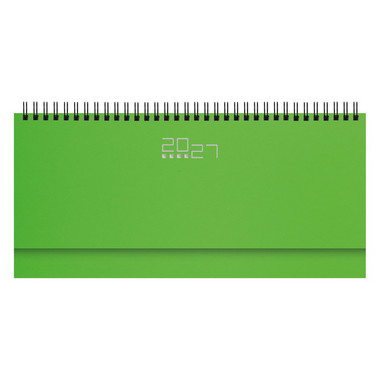Planning base settimanale da scrivania 2027 verde lime