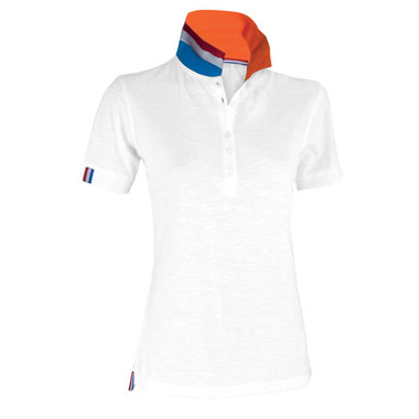 Polo piquet da donna retro collo bandiera Nation Lady Payper