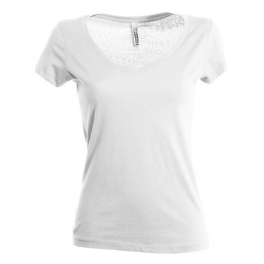 T-shirt donna manica corta alta qualità collo a V Fencer Payper
