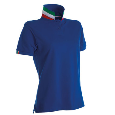 Polo piquet da donna retro collo bandiera Nation Lady Payper