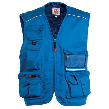 Gilet multitasche con piping reflex Pocket Payper